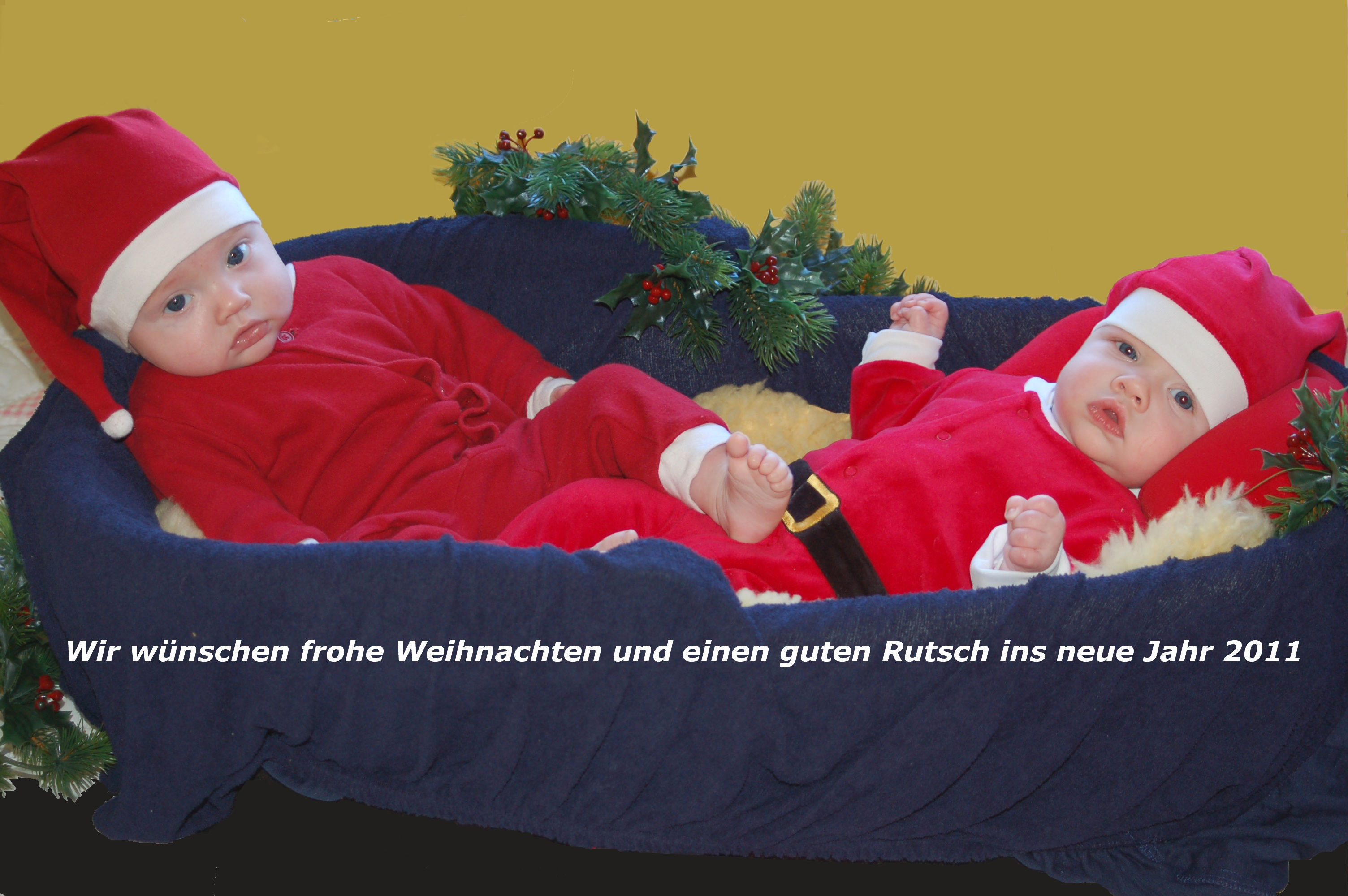 Lars und Sophie Schmeling wünschen frohe Weihnachten